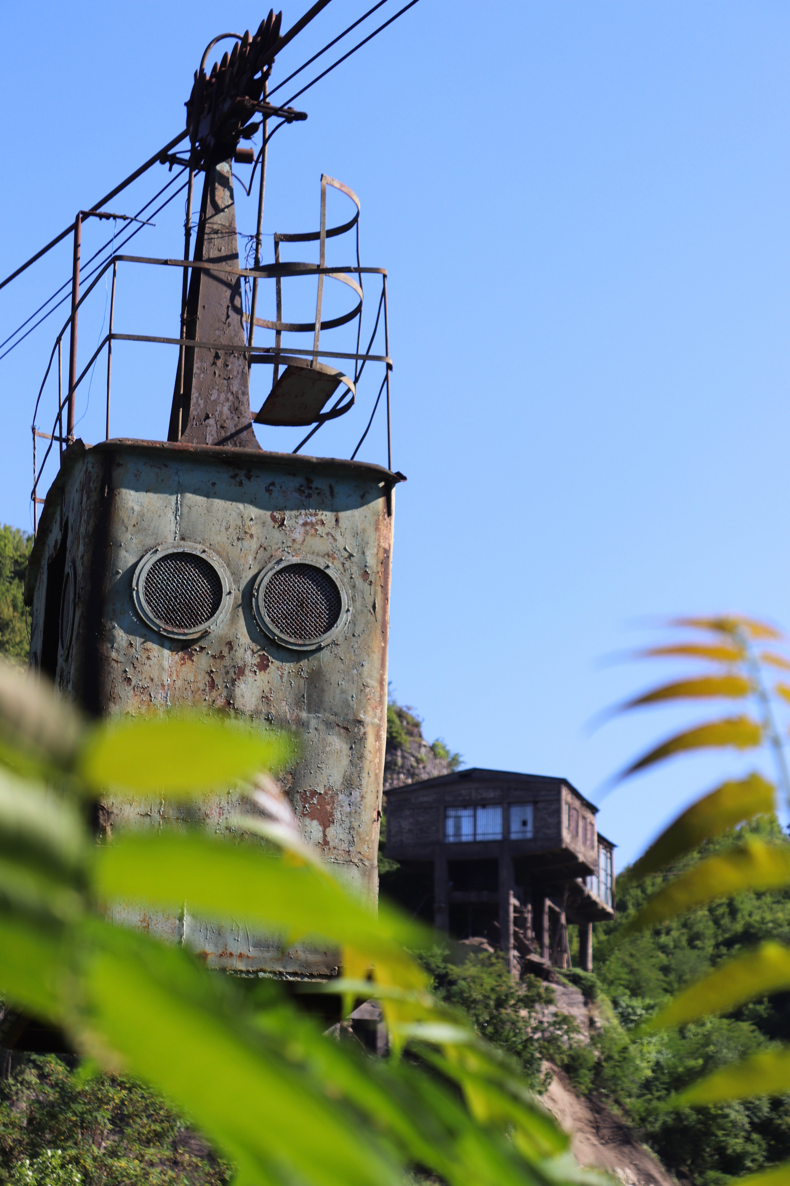 old cabin in chiatura, georgia