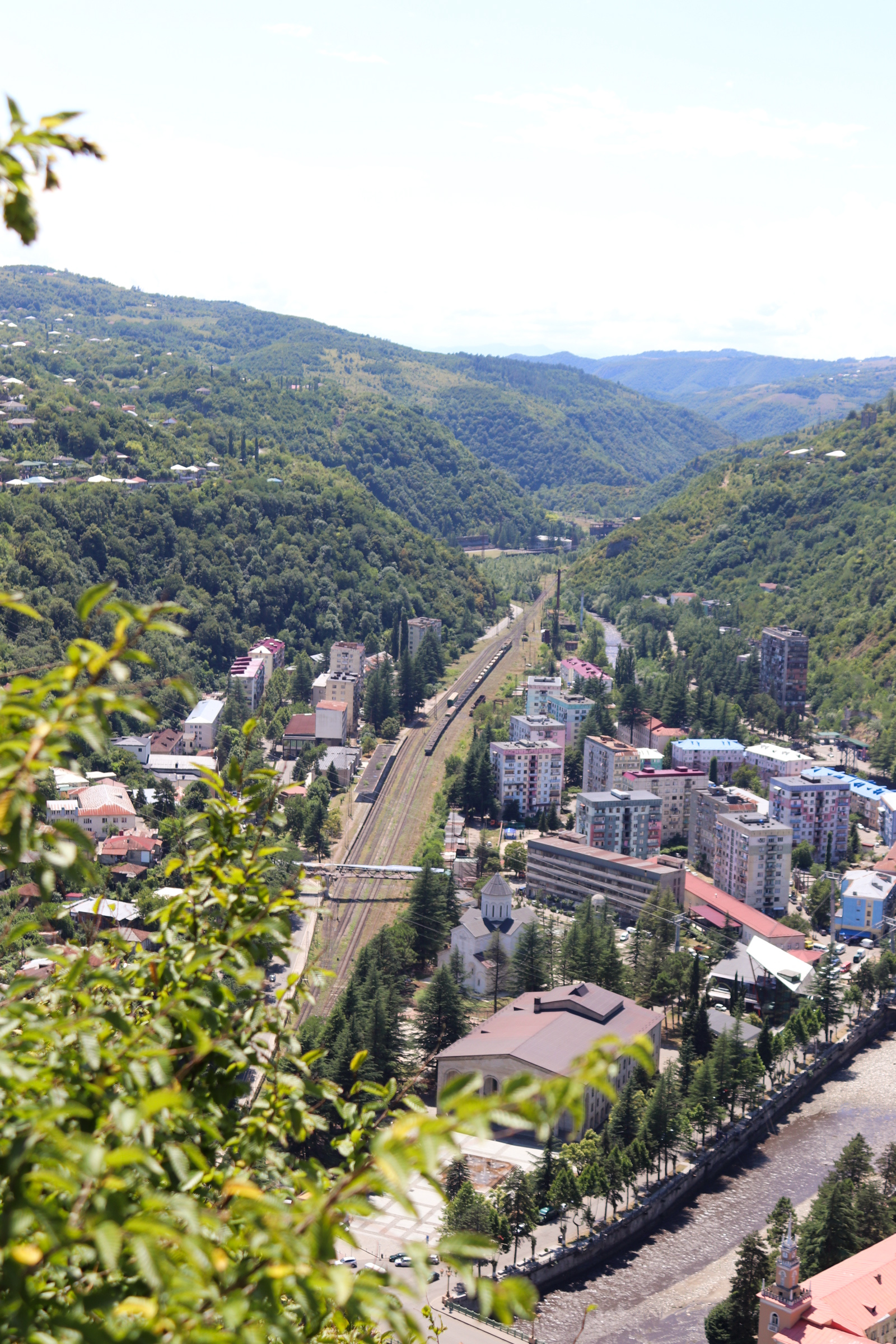 chiatura, georgia from above
